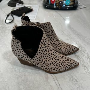 Animal Print Booties